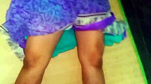 Desi Aunty with Big Boobs Presses Against Man in Homemade Outdoor Fucking