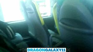 Risky bus blowjob with best friend?