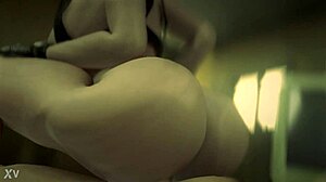 jill valentine rides hard in wild cowgirl action