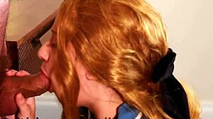 British Redhead Student Nurse Sucks Patient's Cock