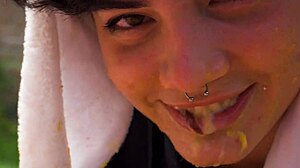 lara’s picnic turns wild with a full vomit barf fetish movie outdoors in argentinian style