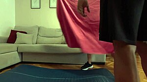 Ella Bent Over For Big Cock Doggy With Trainer! Hidden Cam!