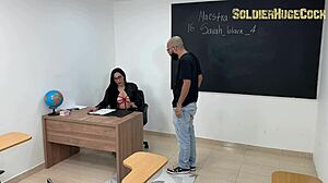 Sarah Black Rides Tight Pussy