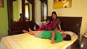 Oh my God, this Indian lady doctor is seducing an old man! How does she get him so worked up in the hospital?