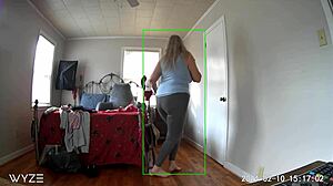 Step Mom Tries On New Clothes And Masturbates Her Big Tits And Ass On Hidden Camera