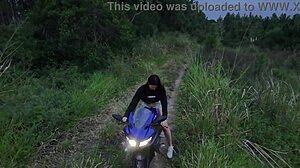 Latina Redhead Engages in Public Voyeur Sex Outdoors