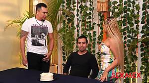 Sexmex Birthday Threesome Haide Unique Quickie