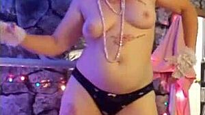 Steffi april performs a fun pussy dance routine