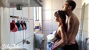 Caught maid off guard trying to fuck but wife arrives home