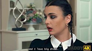 damn, wednesday’s cheating on her bf with a huge black cock from daddy4k, what a slutty move!