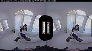 Gamer girl in bioshock cosplay gives rough blowjob uncensored in vr