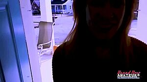 Chubby 18-Year-Old Receives Creampie in Stockings at Christmas Party