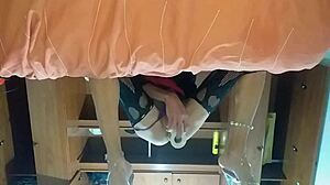 Wow! Latina Trans Thrusts Deep Into Ass With New Toy!