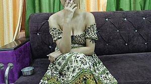 Shy Indian Bhabhi Takes Hard Pounding from Landlord Over Smoking Rules