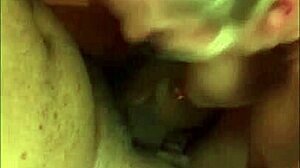 Blonde milf mother-in-law gives monster cock blowjobs and facials