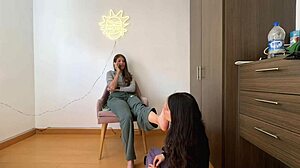 hot latinas explore fetish play with tribbing and assfucking