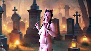 preview of the halloween ride with agarabas and olpr featuring moaning, fucking, big cock, and assfucking