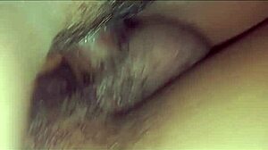 Homemade quickie features delicious black pussy in doggystyle