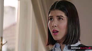 hot teen's tight pussy pounded doggystyle by stepfather in 4k