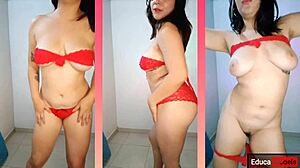 lauxnow striptease teasing perfect tits dancing heels