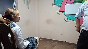 Colegiala Gets Hard Fucked In Carpentry Course