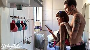 Caught maid off guard trying to fuck but wife arrives home