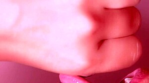 Japanese homestay features close-up blowjob on big cock