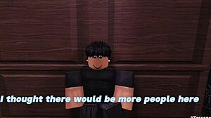 fucking a wild bitch through the glory hole pov