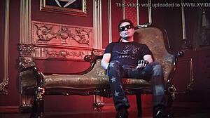 Alex Angel Dances Erotically in Bathroom Threesome