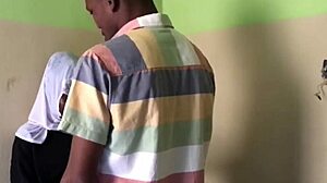 Petite Girlfriend Worships Big Black Cock In Bent-Over Anal Orgasm