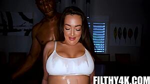 Damn! Sensual massage with Sudan Cassie Lenoir turns wild