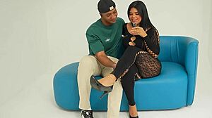 college student stuffs her panties with intense sniffing