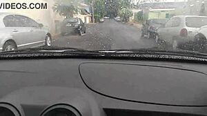 Uber Driver Gets Paid With Neighbor's Wife Blowjob