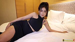 Ebony Babe Nicole Kitt Performs Striptease Undressing Ripping Clothes for Tribe of Babes