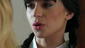 hey, halloween party got wild with sexy stepsis aria valencia and maria kazi