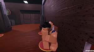 fucking a wild bitch through the glory hole pov