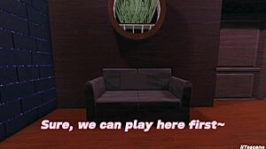 fucking a wild bitch through the glory hole pov