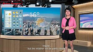 The weather report ends with a sexual result