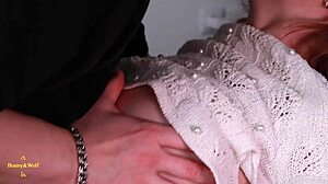 Intense lesbian cunnilingus and rimming with creamy fingering in close angles.