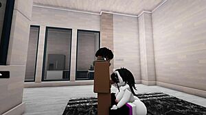 Roblox-inspired adult video featuring blowjob and big ass scenes