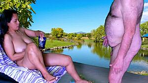 She asks, 'Want a preview of outdoor barbeque sex with agarabas and olpr?'