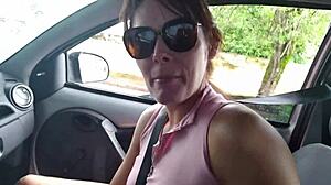 Uber Driver Gets Paid With Neighbor's Wife Blowjob