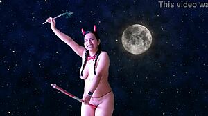 preview of the halloween ride with agarabas and olpr featuring moaning, fucking, big cock, and assfucking