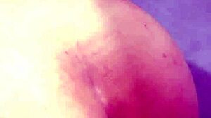 Latina Wife's First Anal Sex on Webcam with Hairless Amateur Couple