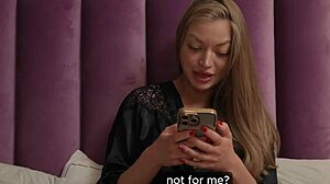 Oops, nude photo accident turned into hot step-sisters scissoring session