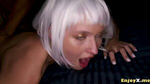 I can't believe stacy cruz's screams in that halloween costume, it's so hot!