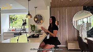 tattooed hunk fucks me at home with dirty talk.