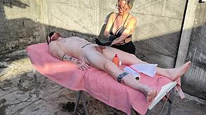 Outdoor massage with a naughty twist - Mia and Eliel
