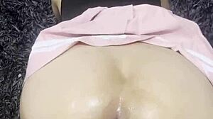 i watch the teen get her ass fucked outdoors in public, leading to creampie