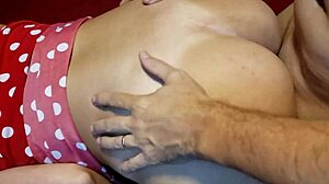 Amateur wife with huge ass humiliates husband in lingerie sex tape.